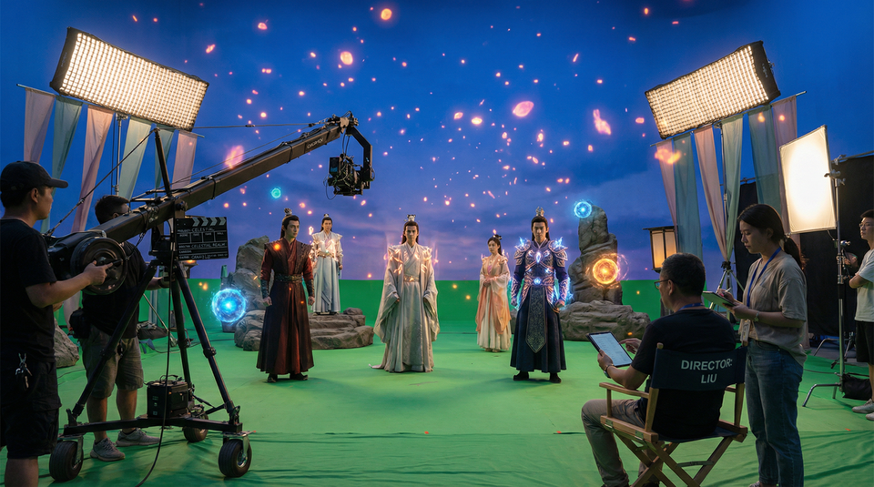 国产视频影视传媒视频制作现场